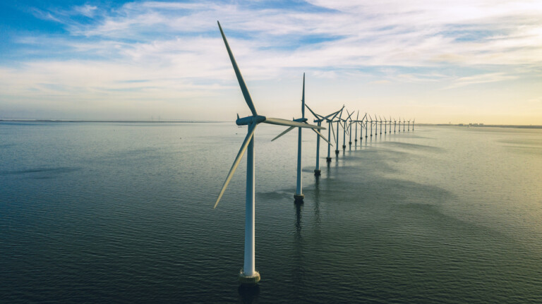 Wind turbines in the sea | Front cover of March Market Commentary